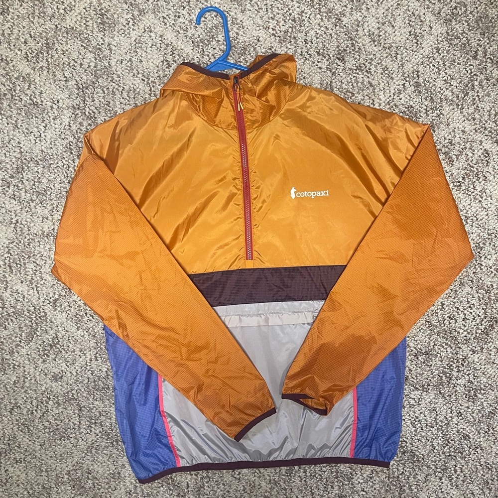 Cotopaxi Men's Orange and Blue Windbreaker